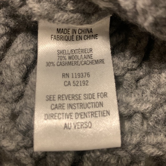 Helmut Lang Asymmetrical Open Knit Cashmere Wool Blend Sweater Top Size Medium - Picture 8 of 10